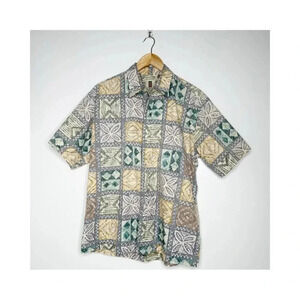 Tori Richard Honolulu Short Sleeve Button Up Hawaiian Shirt Size Medium